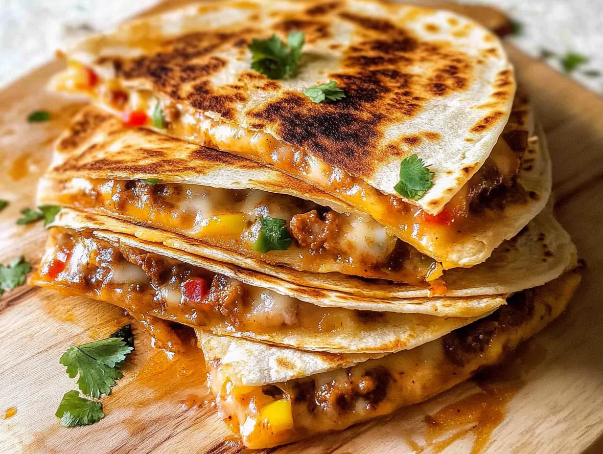 What goes well inside a quesadilla