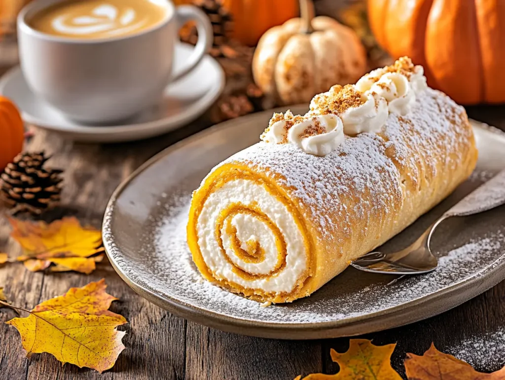 What is the secret to rolling a pumpkin roll?