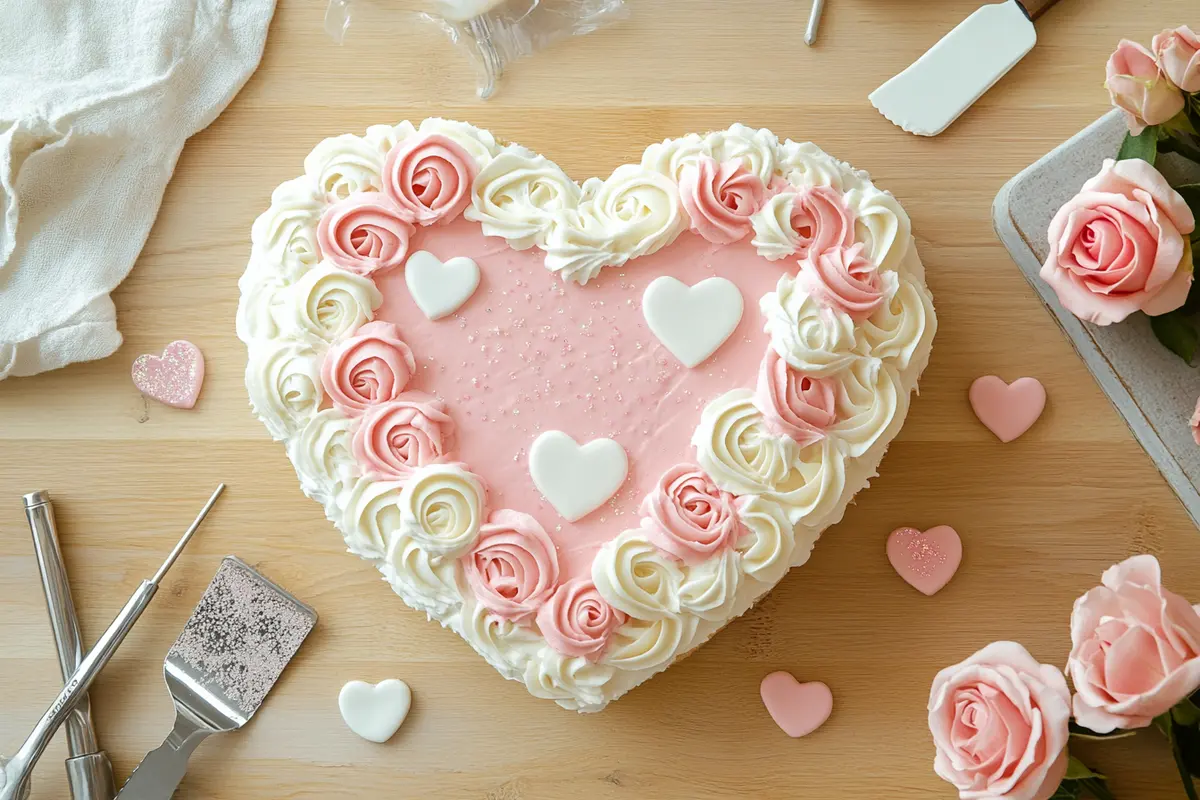 How to do a heart-shaped cake