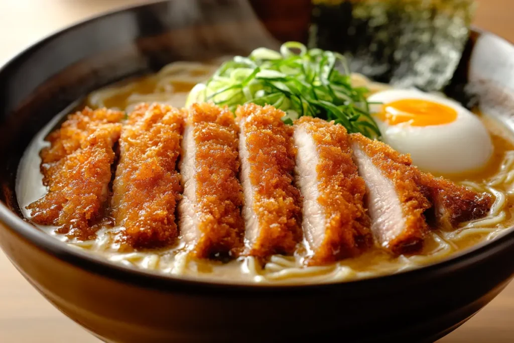 What is katsu ramen made of?