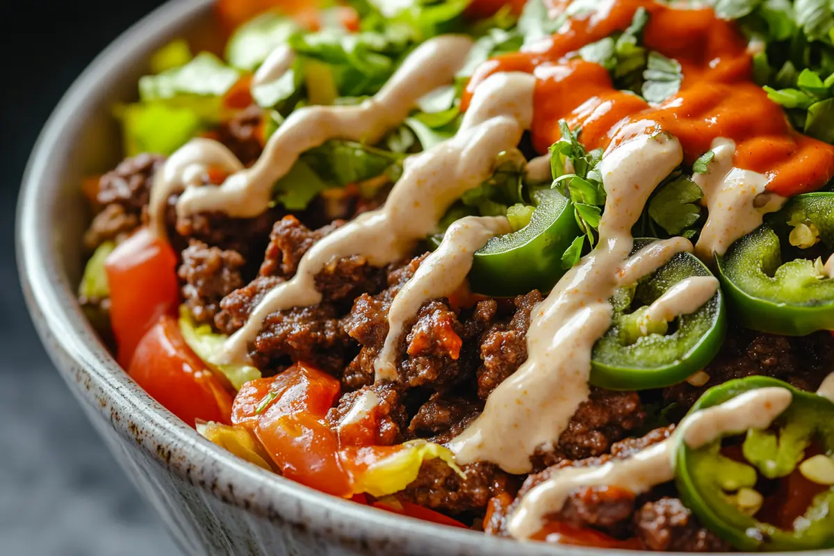  Spicy Jalapeño Burger Bowl Recipe for heat lovers.