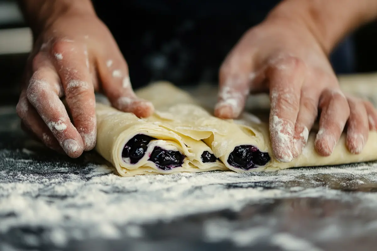 blueberry cheesecake rolls